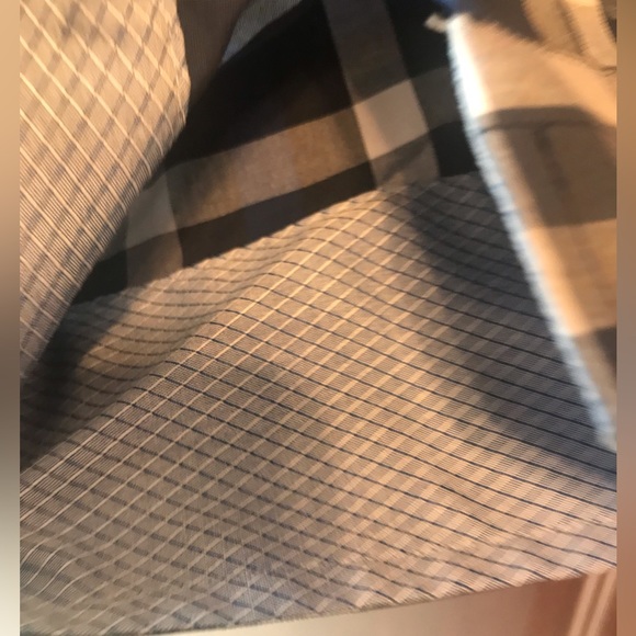 Mens EGARA Shirt from Men’s Wearhouse Blue Silver checkered size XXL - Picture 9 of 13